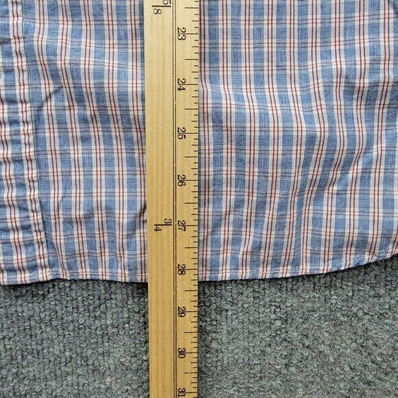 Brooks Brothers Red Fleece Shirt Mens Large Checkered Button Down Long‎ Sleeve - Picture 7 of 8